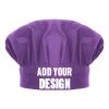 TopTie Custom Print Chef Hat for Kids & Adults, Cotton Elastic Adjustable Kitchen Cooking Baking Hat-Purple-S