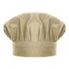 TopTie Chef Hat for Kid & Adult, Cotton Elastic Adjustable Kitchen Cooking Baking Hat-Khaki-M view 1