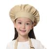TopTie Chef Hat for Kid & Adult, Cotton Elastic Adjustable Kitchen Cooking Baking Hat-Khaki-M view 2