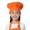 TopTie Chef Hat for Kid & Adult, Cotton Elastic Adjustable Kitchen Cooking Baking Hat-Orange-S view 2