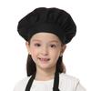 TopTie Chef Hat for Kid & Adult, Cotton Elastic Adjustable Kitchen Cooking Baking Hat-Black-M view 2
