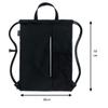 HOLYLUCK Men & Women Outdoor Sport Gym Sack Waterproof Drawstring Backpack Bag (dark grey) view 2