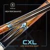 Collapsar CXL300 Pool Cue with 1X1 Hard Case,Low Deflection Shaft 13mm Black Tip Billiard Ques Sticks,58" 2-Pieces 21 oz Professional Pool Stick Set view 2