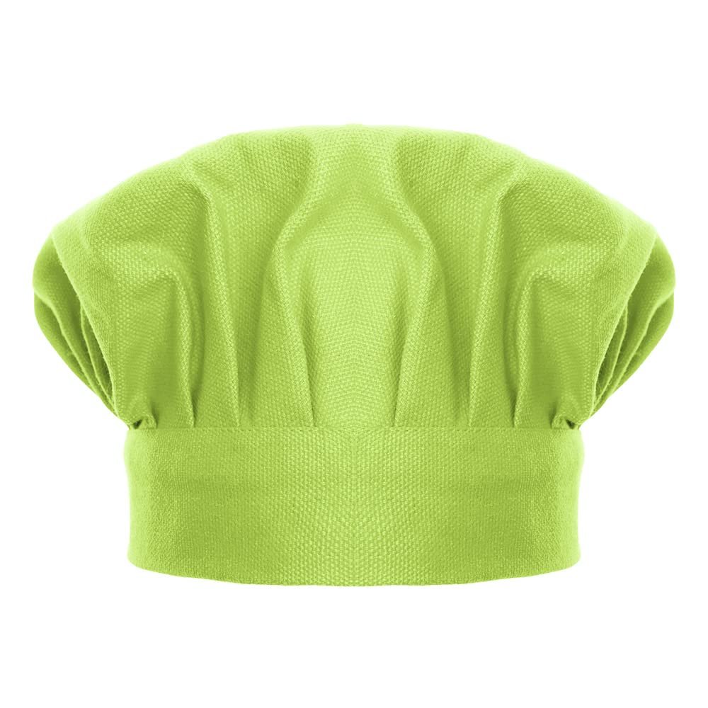 TopTie Child's and Adult's Cotton Canvas Adjustable Chef Hat-Green-L