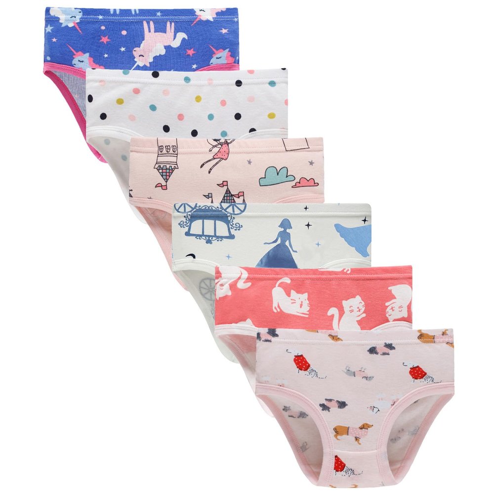 Boboking Girls Soft Cotton Underwear Little Girls'Briefs Toddler Comfortable Undies 2t