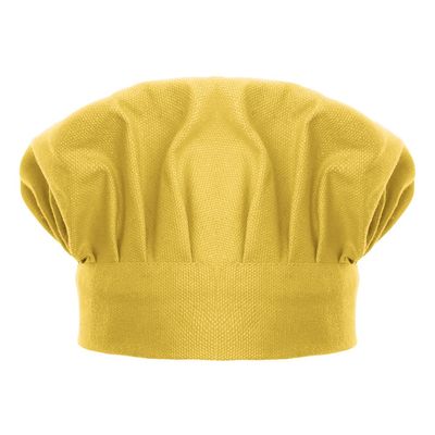 TopTie Chef Hat for Kid & Adult, Cotton Elastic Adjustable Kitchen Cooking Baking Hat-Yellow-L