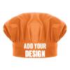 TopTie Custom Print Chef Hat for Kids & Adults, Cotton Elastic Adjustable Kitchen Cooking Baking Hat-Orange-M view 1