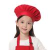 TopTie Chef Hat for Kid & Adult, Cotton Elastic Adjustable Kitchen Cooking Baking Hat-Red-L view 2