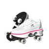 2-in-1 Roller Skates & Sneakers Unisex Retractable Wheels Outdoor Fun & Fitness Kick Roller Shoes view 1