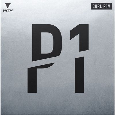 VICTAS Curl P1V - Long Pips Table Tennis Rubber Black / 1.5