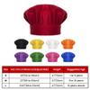 TopTie Chef Hat for Kid & Adult, Cotton Elastic Adjustable Kitchen Cooking Baking Hat-Hot Pink-L view 3