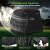 10L0L 4 Passenger Golf Cart Cover for Yamaha EZGO Club Car, 400D Polyester All-Weather Waterproof Golf Cart Storage Cover with Three Zipper Doors-Black view 2