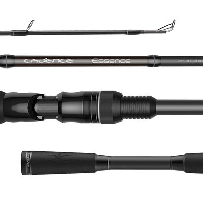 Candence Essence Baitcaster Rod, Lightweight 24-Ton Carbon Fiber Baitcasting Rod with One or Two Piece, Exclusive for Bass Catfish, Extremely Sensitive Water Drop Fishing Rod, Stainless Steel Guides