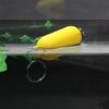 Queenbox 2PCS Yellow Plastic Floating Keyring + Metal Keychain, Buoyant Key Chain for Rowing Fishing Sailing Outdoor Water Sports view 4