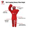 Infinix Sports Kids Grappling Dummy BJJ Wrestling Buddy for Kids Youth MMA Boxing Brazilian Jiu Jitsu Dummy Children Punching Bag 110cm UNFILLED (Red) view 2