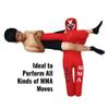Infinix Sports Kids Grappling Dummy BJJ Wrestling Buddy for Kids Youth MMA Boxing Brazilian Jiu Jitsu Dummy Children Punching Bag 110cm UNFILLED (Red) view 3