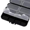 Cyrank Waterproof Fishing Tackle Box,Tackle Boxes Lure Storage Containers with 26 Individual Compartments for Fishing Black view 2