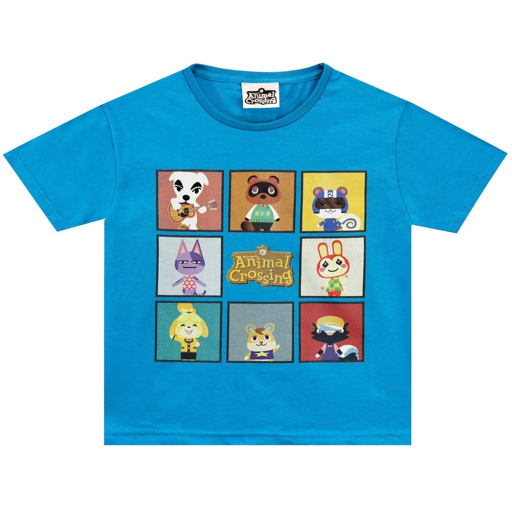 Animal Crossing Boys T-Shirt Blue 12