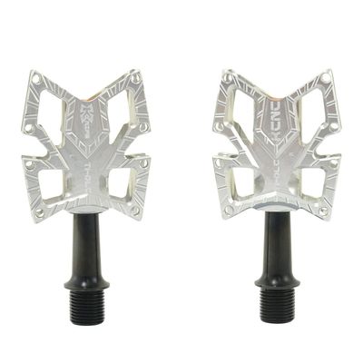 KCNC Knife Titanium Spindle Road Platform Pedals, Silver, KPED01-TI-S, SK2294