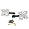 KCNC Knife Titanium Spindle Road Platform Pedals, Silver, KPED01-TI-S, SK2294 view 4