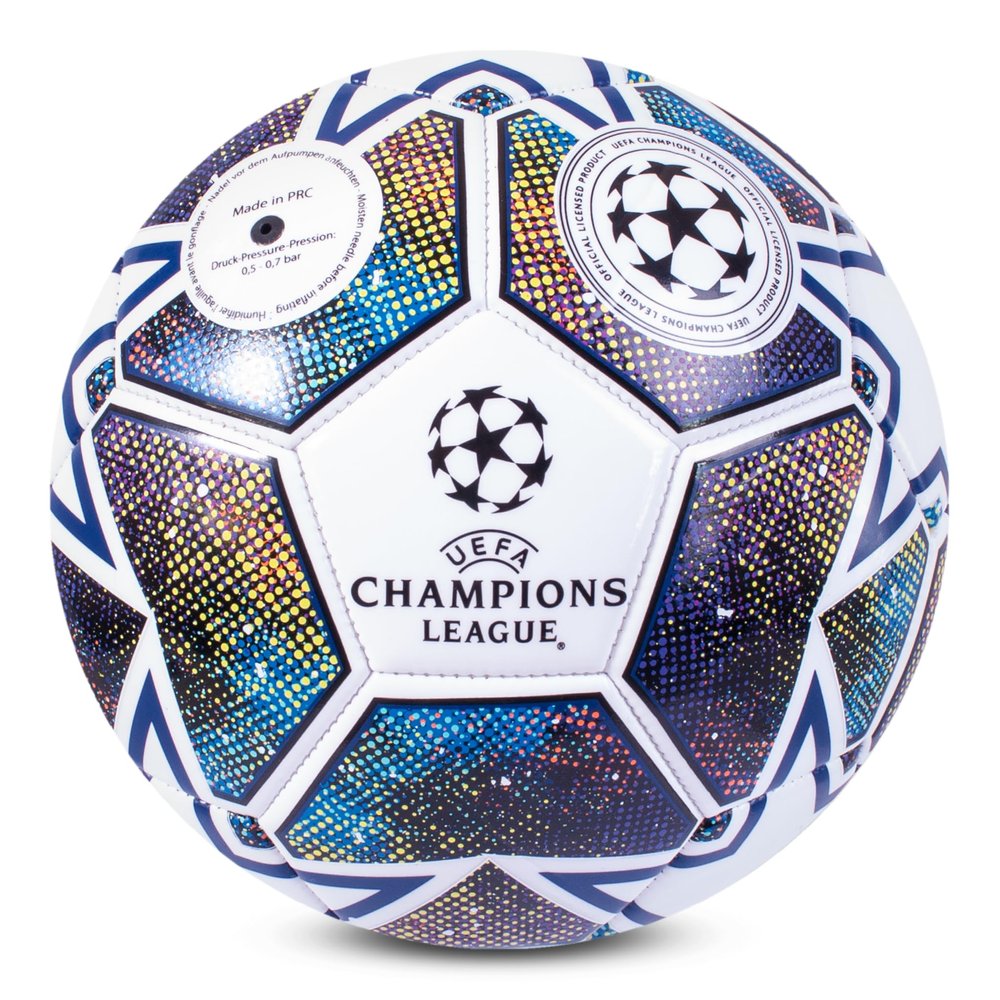 Hy-Pro UEFA Champions League Star Soccer Ball Size 5 Official UCL Soccerball, Durable Training & Match Play for Kids & Adults