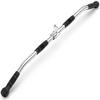 LAT Bar Cable Attachment with Rubber Handgrips, Deluxe Heavy Duty Solid Curl Bar Revolving Hanger Home Gym Cable Attachments (35.5 in Lat Bar) view 1