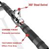 LAT Bar Cable Attachment with Rubber Handgrips, Deluxe Heavy Duty Solid Curl Bar Revolving Hanger Home Gym Cable Attachments (35.5 in Lat Bar) view 4