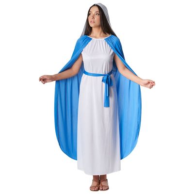 Morph Virgin Mary, Mary Costume For Women, Nativity Costumes, Biblical Costumes Woman, Christmas Costume For Women, X-Large