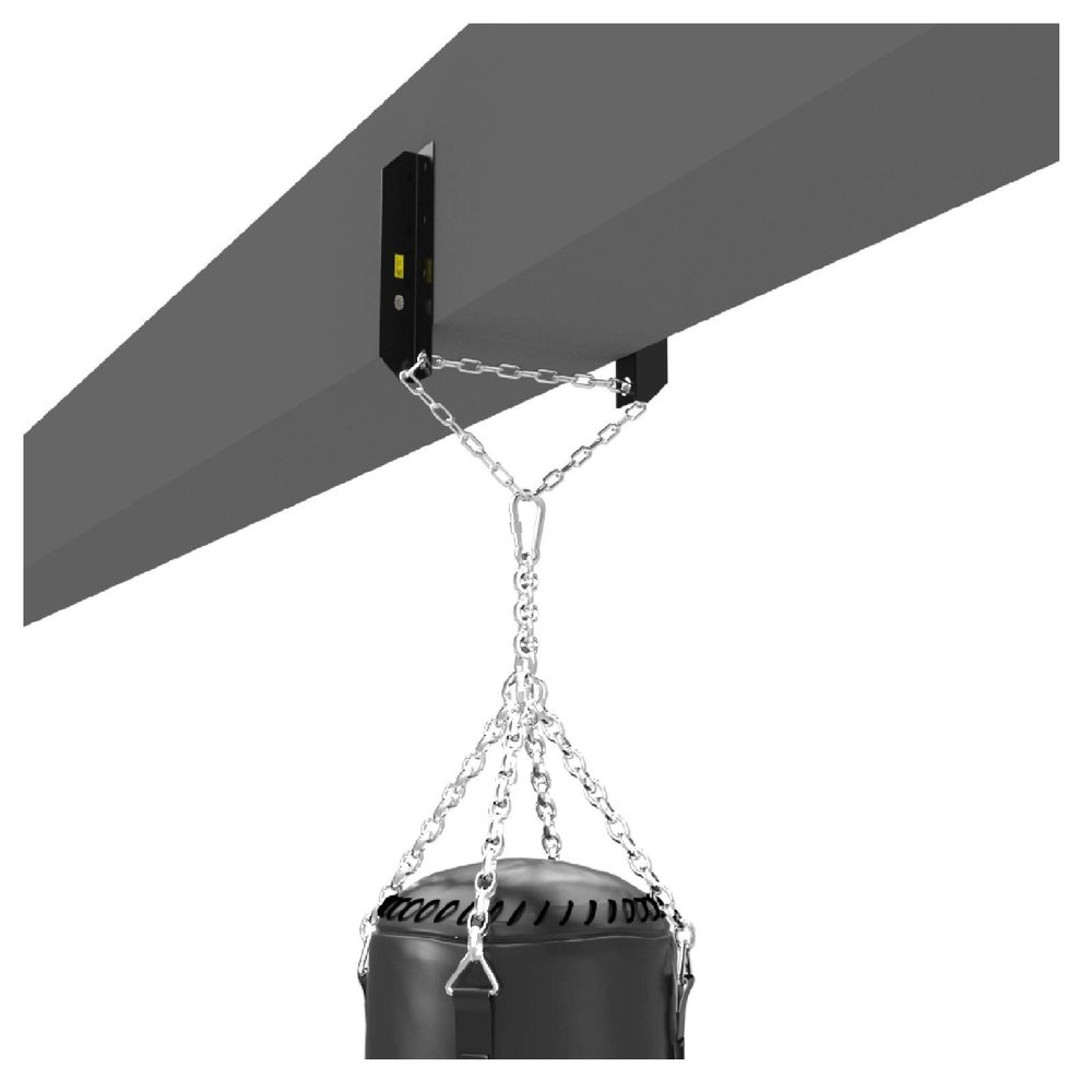 ZHANGQINGXIU Crossbeam H-Shaped Sandbag Hanger Boxing Sandbag Suspension Bracket Adjustable Width Chain Hook (Color : Black, Size : 30cm)