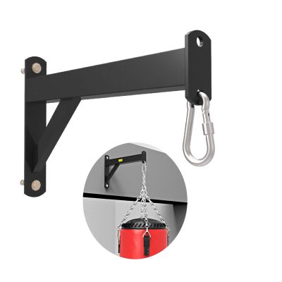 ZHANGQINGXIU Punch Bag Bracket Wall Mount Heavy Duty Boxing Bag Hanger Sandbag Hanger Fitness Equipment for MMA Training Home Gym Excersice, 4 Sizes (Color : Black, Size : 50cm)