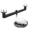 ZHANGQINGXIU Ceiling Mount Sandbag Bracket Movable Rail Steel Pipe Wall Boxing Hanger Hanging Boxing Rack Load-Bearing 450kg (Color : Black, Size : 106x12cm) view 1