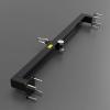 ZHANGQINGXIU Ceiling Mount Sandbag Bracket Movable Rail Steel Pipe Wall Boxing Hanger Hanging Boxing Rack Load-Bearing 450kg (Color : Black, Size : 106x12cm) view 3