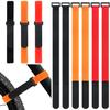 SANNIX 9 Pcs Reusable Bike Wheel Strap Adjustable Bike Wheel Stabilizer Straps Bike Rack Strap with Durable Hook (Black, Orange and Red) view 1