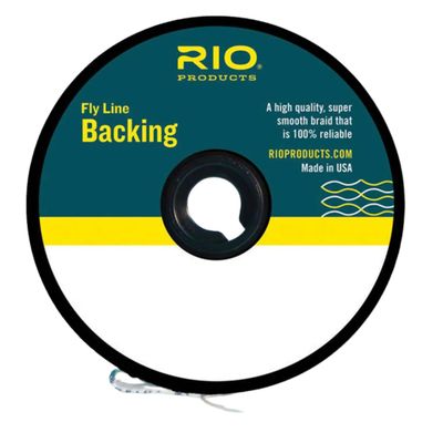 RIO Products Dacron Fly Line Backing - High Strength Braided Line with Low Stretch - Super Smooth Fly Reel Backing - 30LB - 300YD - White