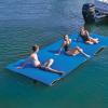 WOW Sports CHILLRaft Floating Foam Water Mat - 20 x 6 ft - Blue/White/Lime - Lily Pad for Kids & Adults view 4