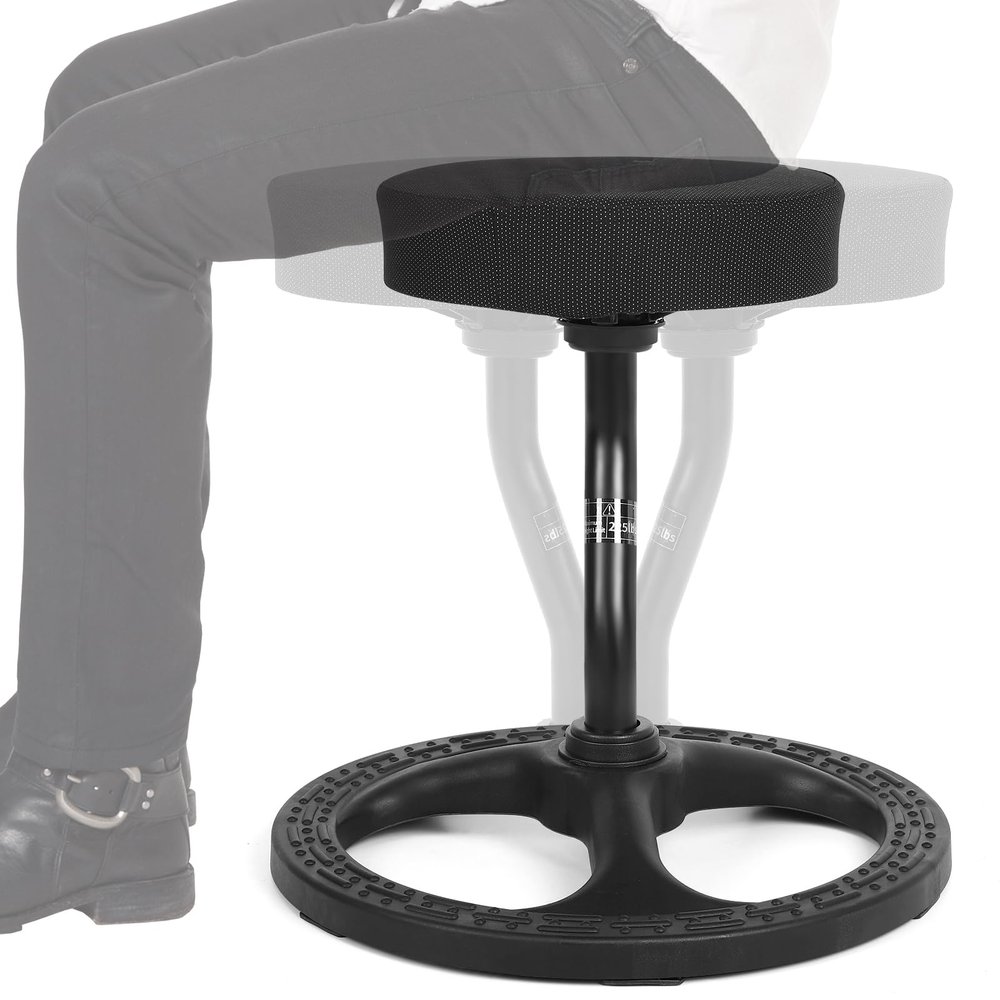 Upaloop ADHD Chair for Kids, Yoga Chairs for Adults, Wobble Stool Active Flexible Seating Desk Chair with Non-Slip Base and Washable Seat Cover for Stability, Balance, Yoga, Office, School, Classroom