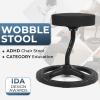 Upaloop ADHD Chair for Kids, Yoga Chairs for Adults, Wobble Stool Active Flexible Seating Desk Chair with Non-Slip Base and Washable Seat Cover for Stability, Balance, Yoga, Office, School, Classroom view 4