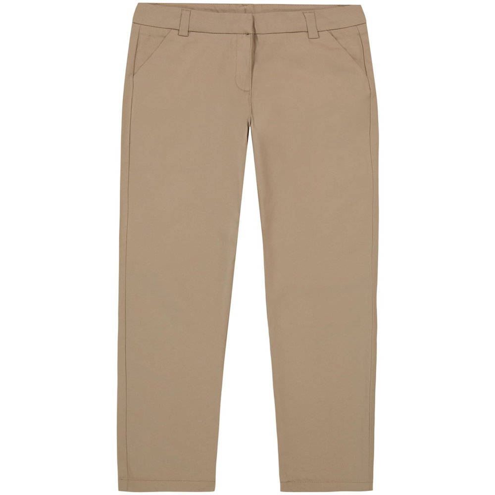 Izod Big Girls School Uniform Stretch Twill Skinny Pants, Khaki, 8
