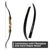 Deerseeker Archery Takedown Recurve Limbs Bow Limb Replacements with 2pack Hand-Screw Limb Bolts 20-60 lbs for 62" & 66" Wooden Bow55lb view 2