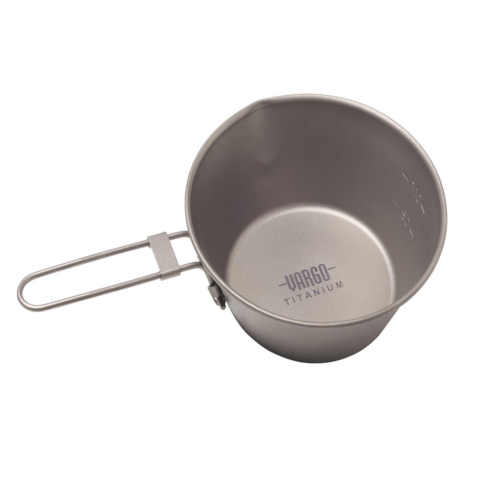 Vargo Outdoors Titanium Sierra Cup 450 - Ultralight, Durable Cup for Camping and Backpacking