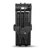 Compact Folding Bike Lock - 8-Section Mountain Bike Lock Bicycle Folding Lock - Heavy Duty Anti Theft Foldable Bike Lock,Black view 2