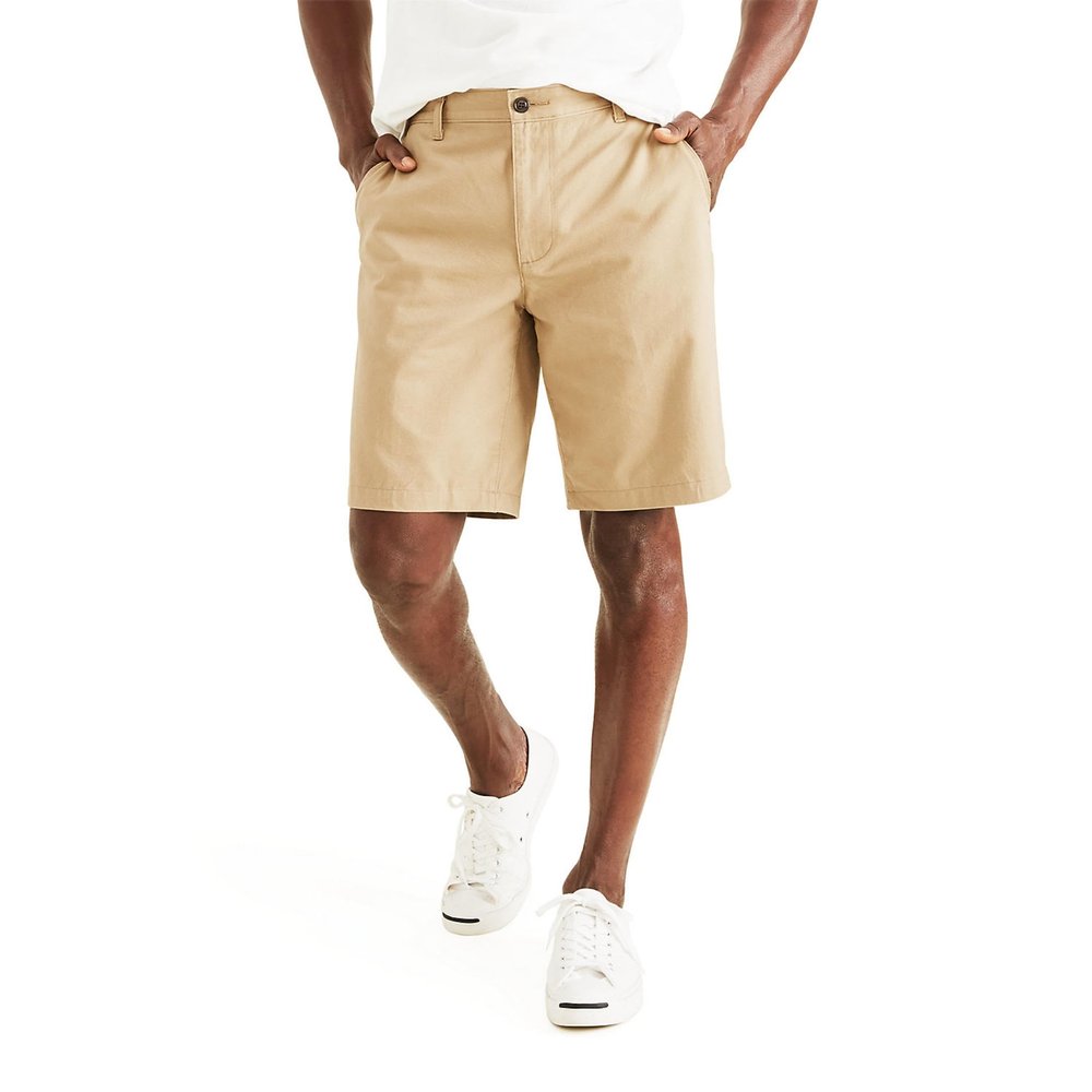 Dockers Men's Perfect Classic Fit Shorts (Regular and Big & Tall), Sand Dune Khaki, 48
