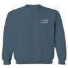 0084. American Flag Thin Blue Line Police Lives Matter Support Patriotic NY Sheriff Men's Crewneck Sweatshirt (Indigo Blue Small) view 2