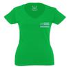 0084. American Flag Thin Blue Line Police Lives Matter Support Patriotic NY Sheriff for Women V Neck Fitted T Shirt (Irish GreenX Small) view 2