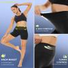 CAMPSNAIL 2 Pack Biker Shorts Women - 5" High Waist Workout Tummy Control Spandex Shorts for Gym Athletic Yoga view 3