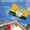 College Flags & Banners Co. Baylor Bears Mens Basketball 2021 National Champions Flag with Pole and Bracket Holder University Set view 2