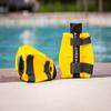 Aquastrength Aquatic Resistance Fins | Increase Drag for Strength & Toning | Pool Fitness Water Leg Weights | Quick Start Guide and Online Programs. (Yellow) view 3