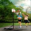 Play22 Kids Adjustable Basketball Hoop Height 5-7 FT - Portable Basketball Goals for Kids Teenagers Youth and Adults with Stand & Backboard Wheels Fillable Base - Great Indoor Outdoor Play view 2