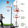 Play22 Kids Adjustable Basketball Hoop Height 5-7 FT - Portable Basketball Goals for Kids Teenagers Youth and Adults with Stand & Backboard Wheels Fillable Base - Great Indoor Outdoor Play view 3