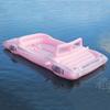 Member's Mark 6-Person Pink Inflatable Island Float with Coolers and Cup Holders view 2